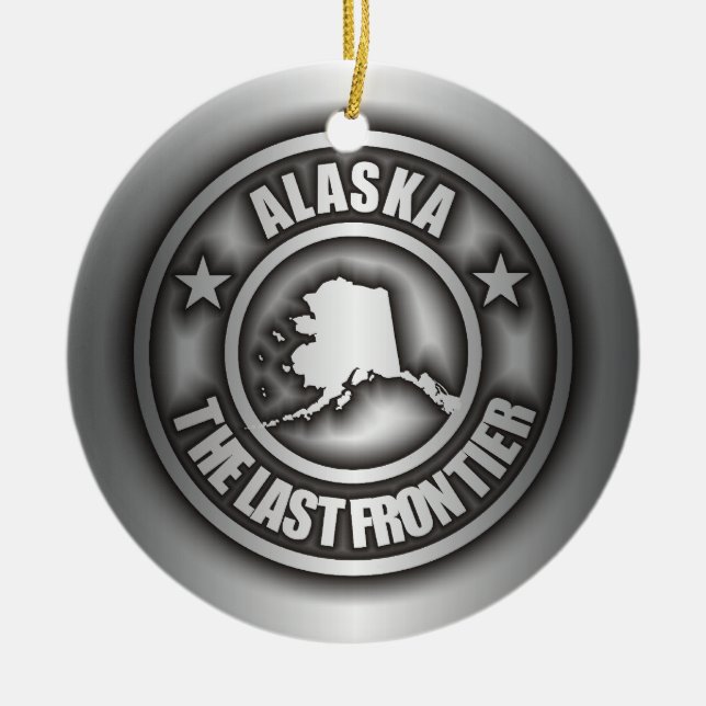 ’Alaska Steel’ Decorative Ornaments Julgransprydnad Keramik (Framsidan)