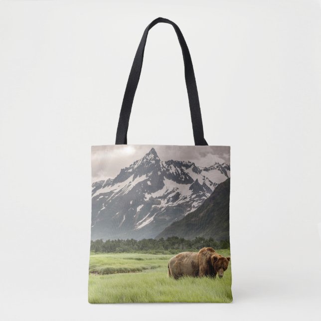 Alaska stränder, grizzlybjörn tygkasse (Framsida)