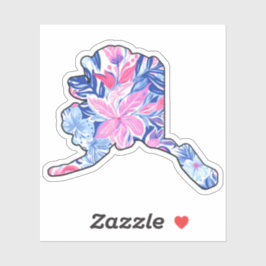 Alaska Summer - Lilly Inspired - 3" x 3" Sticker Klistermärken