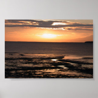 Alaska Sunset @ Cook Inlet Poster