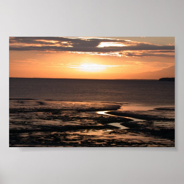 Alaska Sunset @ Cook Inlet Poster (Framsidan)
