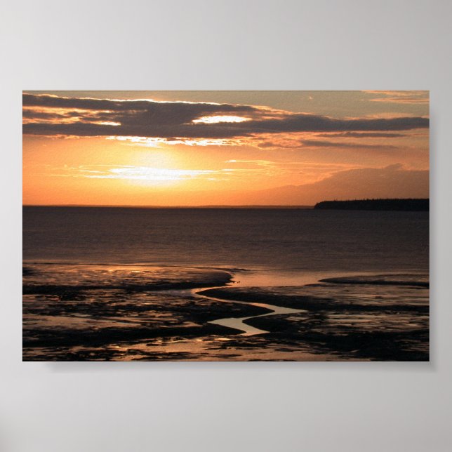 Alaska Sunset @ Cook Inlet Poster (Framsidan)