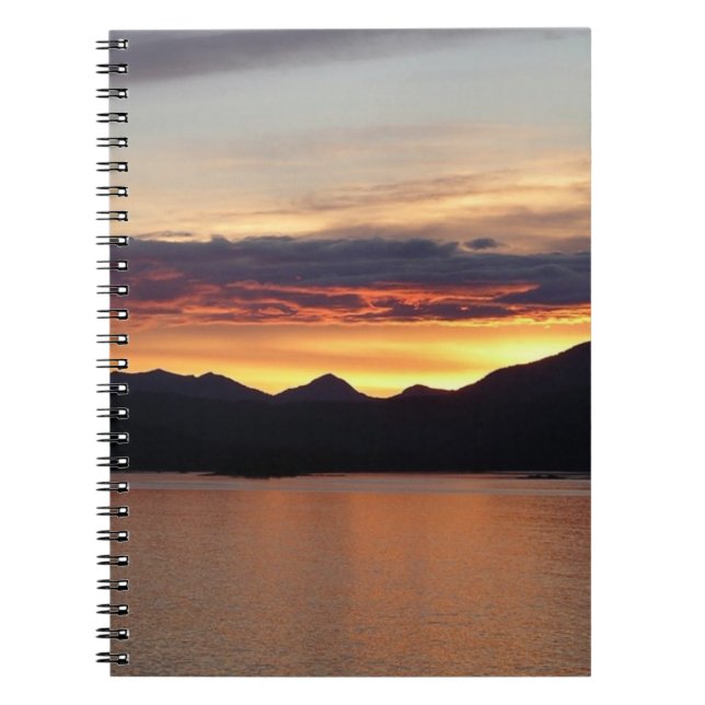 Alaska Sunset I Benice Alaska Photography Anteckningsbok (Framsidan)