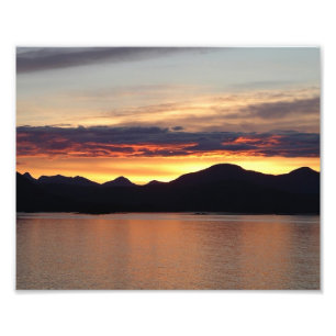 Alaska Sunset I Benice Alaska Photography Fototryck