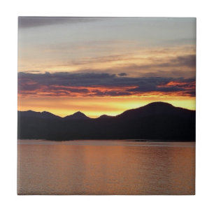 Alaska Sunset I Benice Alaska Photography Kakelplatta