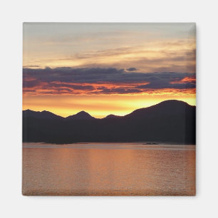 Alaska Sunset I Benice Alaska Photography Magnet
