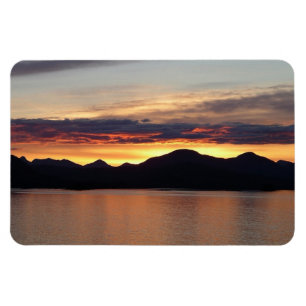 Alaska Sunset I Benice Alaska Photography Magnet