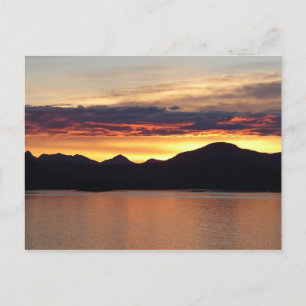 Alaska Sunset I Benice Alaska Photography Vykort
