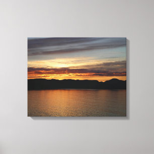 Alaska Sunset II Benice Alaska Fotography Canvastryck