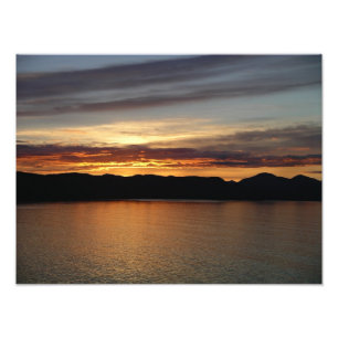 Alaska Sunset II Benice Alaska Fotography Fototryck