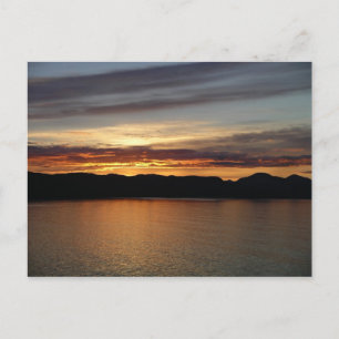 Alaska Sunset II Benice Alaska Fotography Vykort