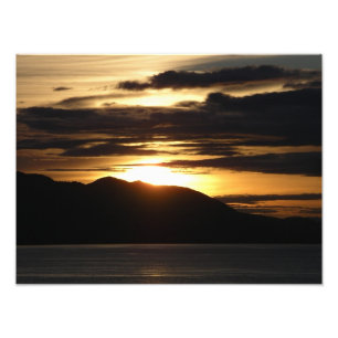 Alaska Sunset III Benice Alaska-foto Fototryck