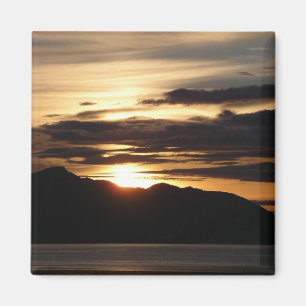 Alaska Sunset III Benice Alaska-foto Magnet