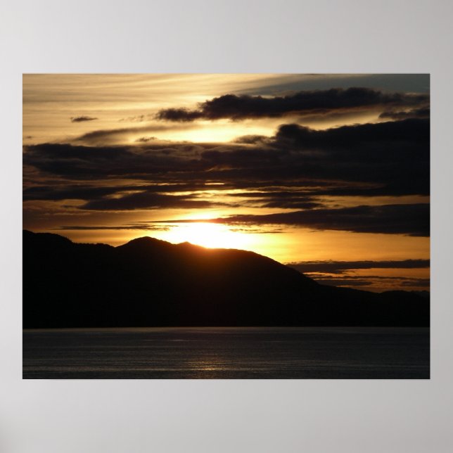 Alaska Sunset III Benice Alaska-foto Poster (Framsidan)