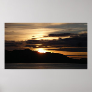 Alaska Sunset III Benice Alaska-foto Poster