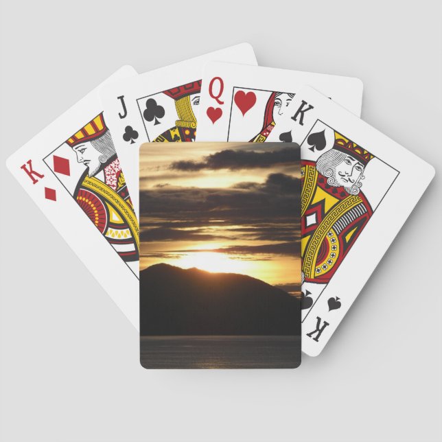 Alaska Sunset III Benice Alaska-foto Spel Kort (Baksidan)