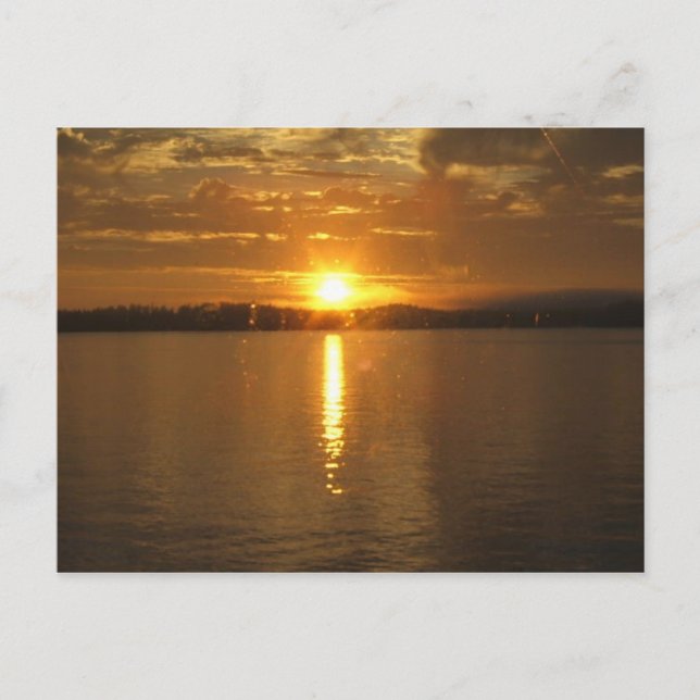 Alaska Sunset Vykort (Framsida)