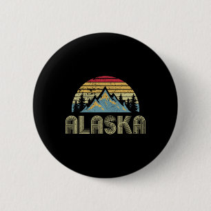 Alaska Tee - Retro Vintage Berg Natur Vandring Knapp