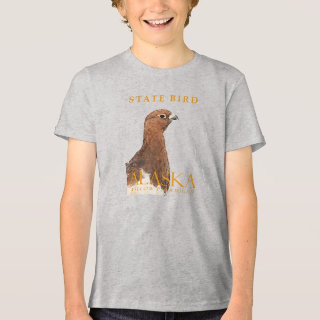 Alaska Territory Fågel Den Videsnärpjuke T Shirt (Framsida)