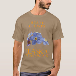 Alaska Territory Flower Blue GlömeMeNot Wildflowe T Shirt