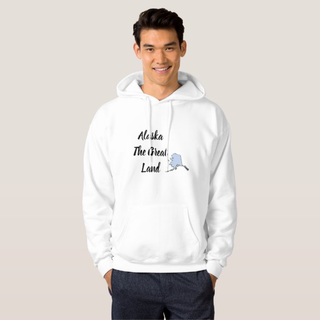 Alaska The Great Land Hoodie (Hel framsida)