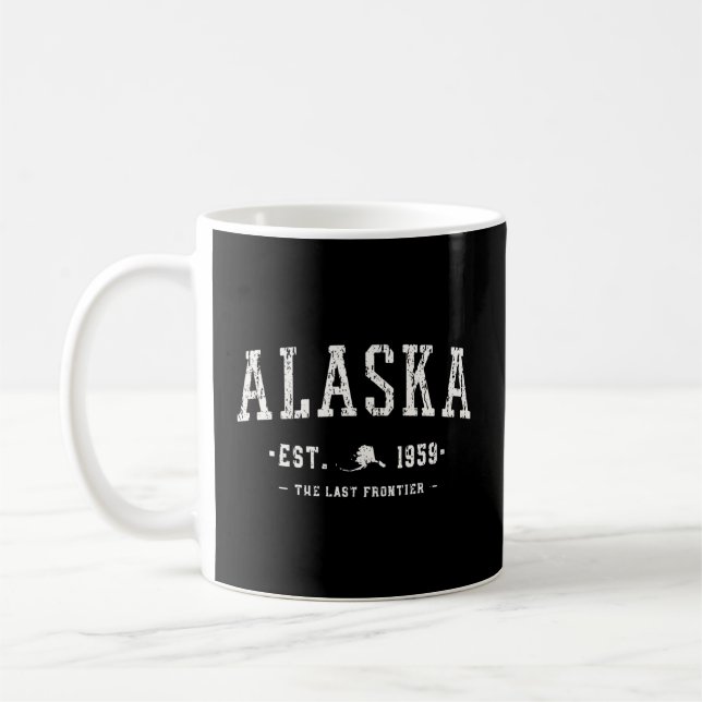 Alaska the Last Frontier Alaska Est 1959 Kaffemugg (Vänster)