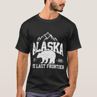 Alaska The Last Frontier EST 1959 Grizzly Bear Mou T Shirt