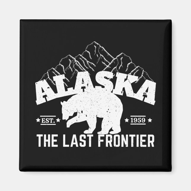 Alaska The Last Frontier Isbjörn Magnet (Framsidan)