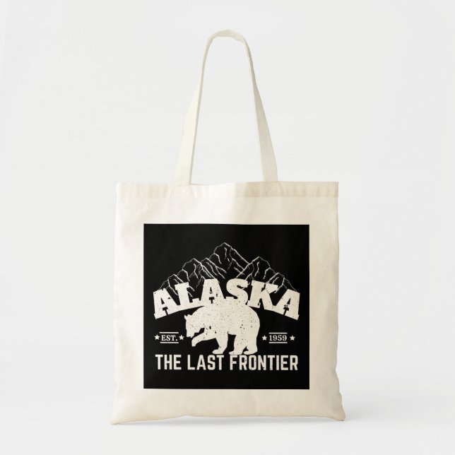 Alaska The Last Frontier Isbjörn Totebag Tygkasse (Framsidan)
