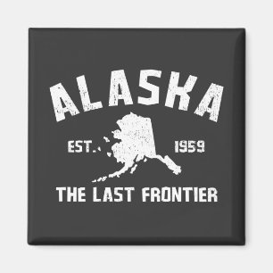 Alaska The Last Frontier T-Shirt Magnet