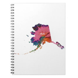 Alaska Tie Dye Print Anteckningsbok