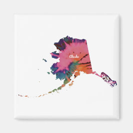 Alaska Tie Dye Print Magnet