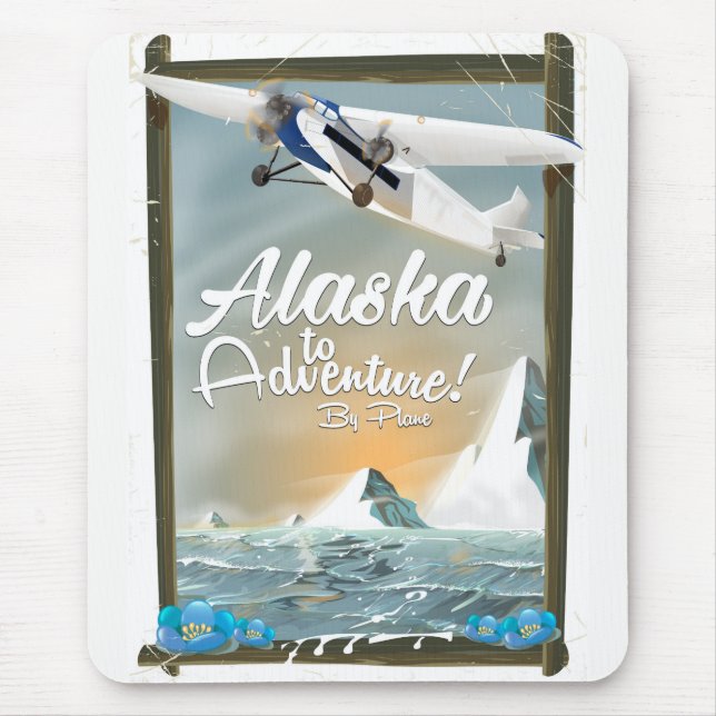 Alaska till Äventyr! Musmatta (Framsidan)