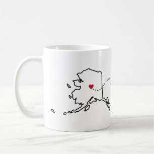Alaska till Väster Virginia - Heart2Heart Kaffemugg