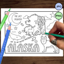 Alaska-tillståndsform och faktafärgsida