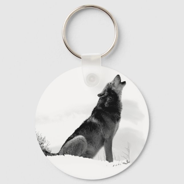 Alaska Timber Varg Keychain Nyckelring (Framsida)