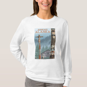 Alaska Totem Poles - Juneau, Alaska Tee