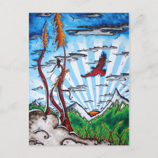 Alaska Travel Art Postcard, besök Alaska! Vykort