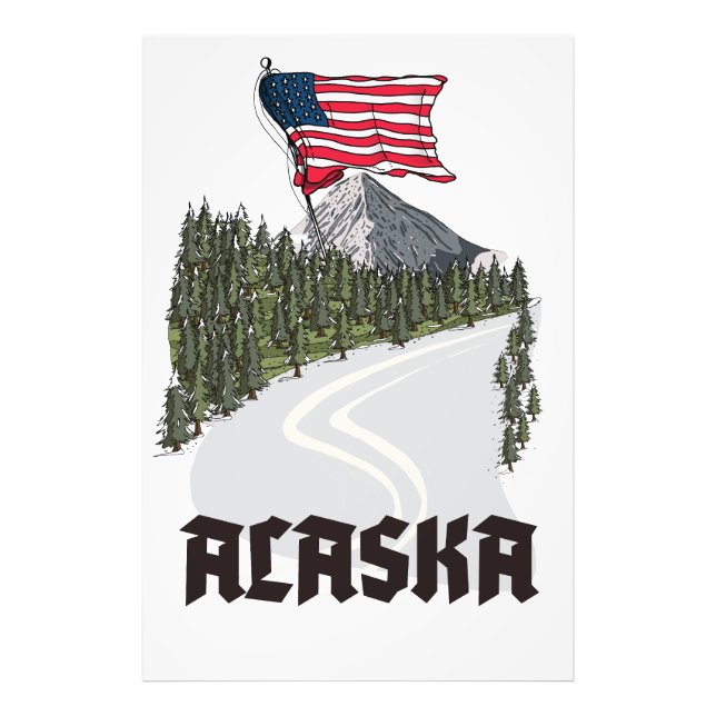 Alaska Travel Poster (Framsidan)