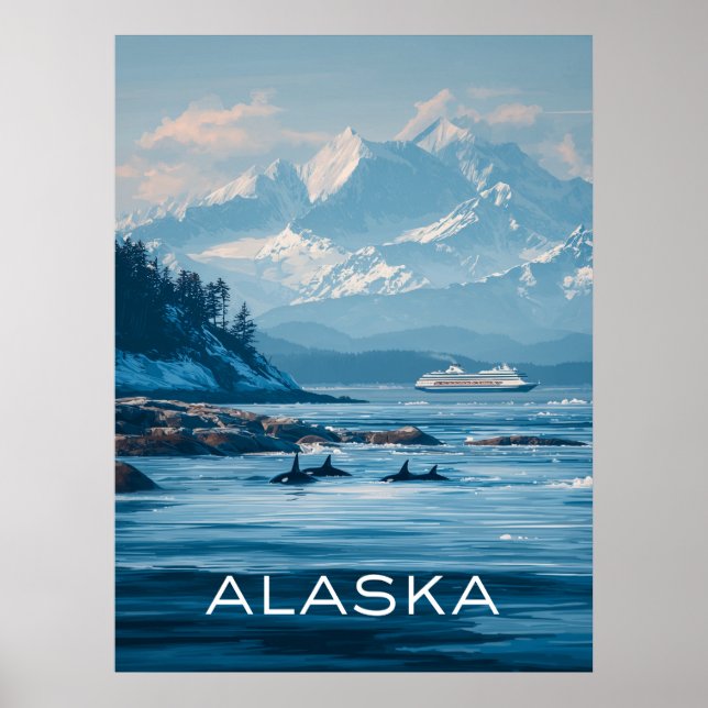Alaska Travel Poster (Framsidan)
