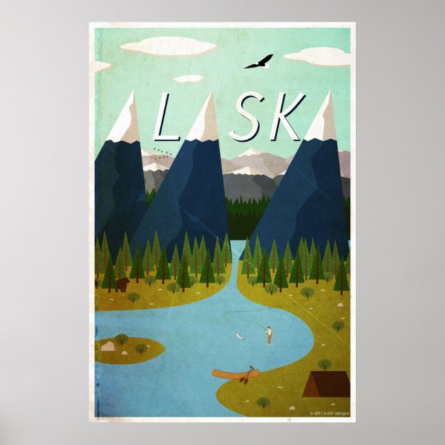 Alaska Travel Poster (Framsidan)