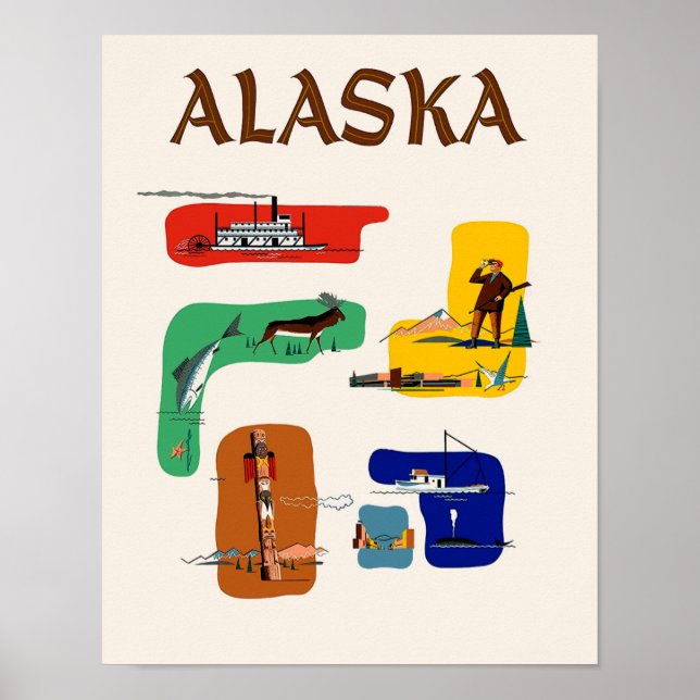 Alaska Travel Poster (Framsidan)