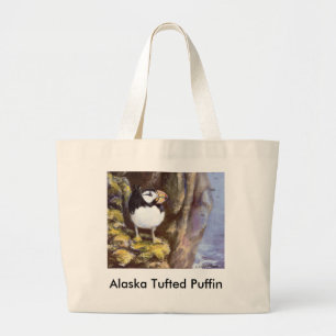 Alaska Tuftad Puffin Jumbo Tygkasse