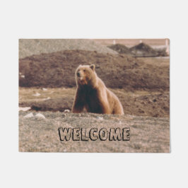 Alaska Tundra Grizzly Welcome Photo Prated