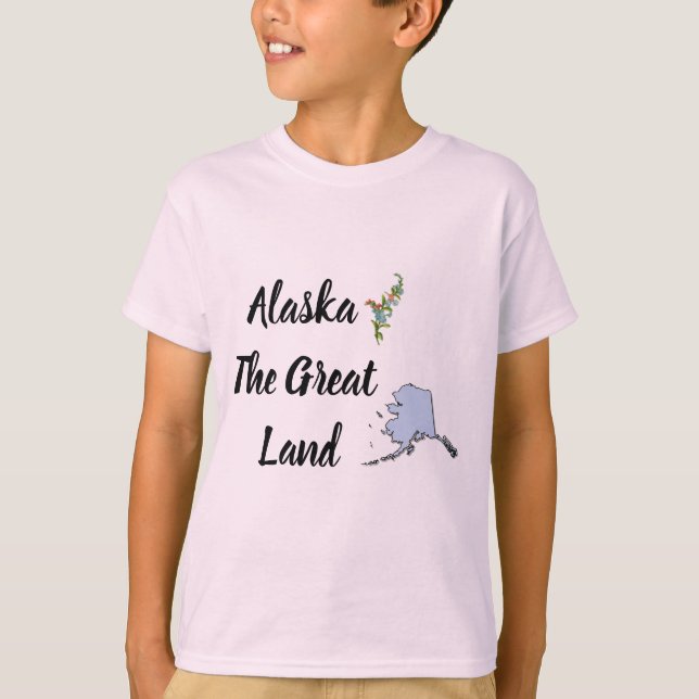 Alaska Underbara delstaten T Shirt (Framsida)