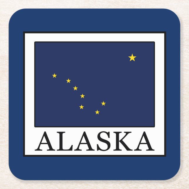 Alaska Underlägg Papper Kvadrat (Framsidan)