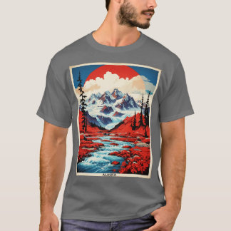 Alaska United States Tourism Vintage Po T Shirt