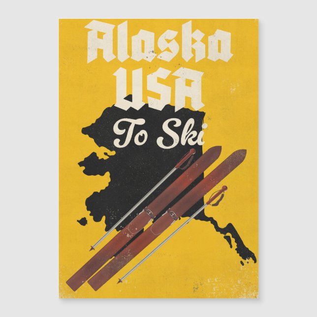 Alaska USA Att Skida (Framsida)