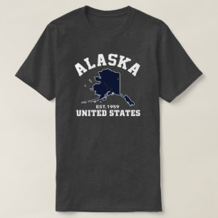 Alaska USA Est. 1959 patriotiska skjorta för T Shirt