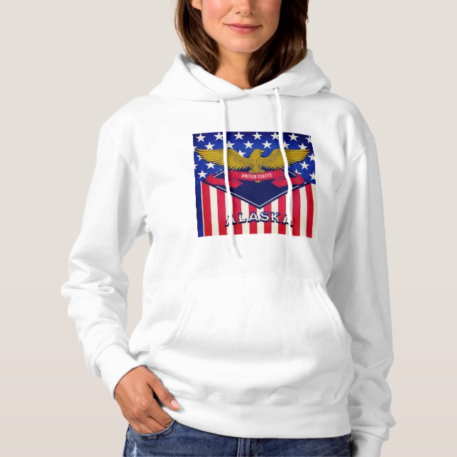Alaska USA flagga T Shirt (Framsida)